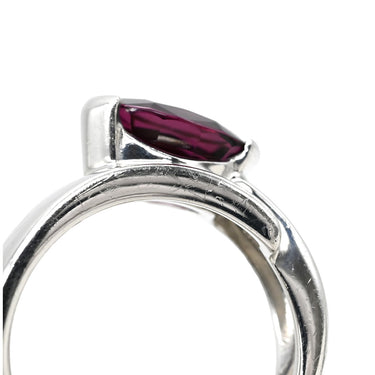 タサキ TASAKI ロードライトガーネット ダイヤモンド ワインレッド×プラチナシルバー Pt900 ロードライトガーネット ダイヤモンド リング 指輪 TASAKI プラチナ Pt900 大粒 オーバル 12号