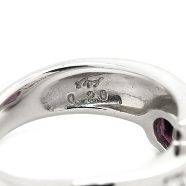 タサキ TASAKI ロードライトガーネット ダイヤモンド ワインレッド×プラチナシルバー Pt900 ロードライトガーネット ダイヤモンド リング 指輪 TASAKI プラチナ Pt900 大粒 オーバル 12号