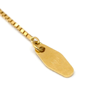 タサキ TASAKI ダイヤ 0.30ct イエローゴールド K18YG ダイヤモンド ネックレス 1粒 1石 750 K18YG ブリリアントカット
