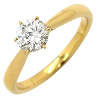 タサキ TASAKI ソリティア ダイヤモンド イエローゴールド K18YG ダイヤモンド リング 指輪 TASAKI Au750 18K 1石 1粒 6本立爪 エンゲージ ブライダル 11号