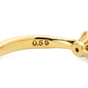 タサキ TASAKI ソリティア ダイヤモンド イエローゴールド K18YG ダイヤモンド リング 指輪 TASAKI Au750 18K 1石 1粒 6本立爪 エンゲージ ブライダル 11号