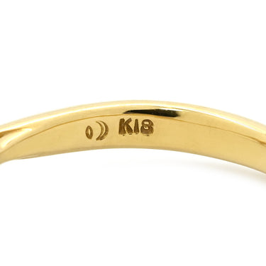 タサキ TASAKI ソリティア ダイヤモンド イエローゴールド K18YG ダイヤモンド リング 指輪 TASAKI Au750 18K 1石 1粒 6本立爪 エンゲージ ブライダル 11号