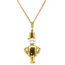 ミキモト MIKIMOTO 兵隊モチーフ パール パールホワイト×イエローゴールド K18YG パール ネックレス ドール MIKIMOTO 18K 18金 Au750