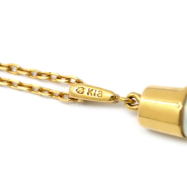 ミキモト MIKIMOTO 兵隊モチーフ パール パールホワイト×イエローゴールド K18YG パール ネックレス ドール MIKIMOTO 18K 18金 Au750