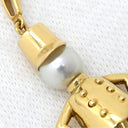 ミキモト MIKIMOTO 兵隊モチーフ パール パールホワイト×イエローゴールド K18YG パール ネックレス ドール MIKIMOTO 18K 18金 Au750