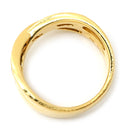 タサキ TASAKI ダイヤ シェル デザインリング ホワイト×イエローゴールド K18YG ダイヤモンド シェル リング 指輪 TASAKI Au750 18K 18金 YG 11号