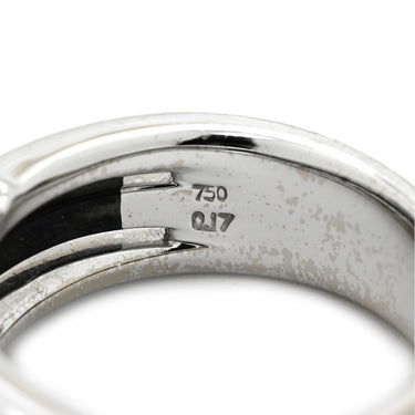 タサキ TASAKI ダイヤ オニキス デザインリング ブラック×ホワイトゴールド K18WG オニキス ダイヤモンド リング 指輪 TASAKI Au750 18K 18金 WG 10.5号