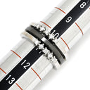 タサキ TASAKI ダイヤ オニキス デザインリング ブラック×ホワイトゴールド K18WG オニキス ダイヤモンド リング 指輪 TASAKI Au750 18K 18金 WG 10.5号