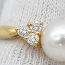 ミキモト MIKIMOTO パール ダイヤ パールホワイトXイエローゴールド K18YG パール ダイヤモンド リング 指輪 MIKIMOTO 18K 750YG 11.5号