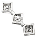 タサキ TASAKI ダイヤ 3連 ホワイトゴールド K18WG ダイヤモンド ペンダントトップ TASAKI Au750 18K WG ネックレストップ スクエア 2WAY