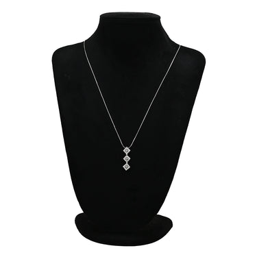 タサキ TASAKI ダイヤ 3連 ホワイトゴールド K18WG ダイヤモンド ペンダントトップ TASAKI Au750 18K WG ネックレストップ スクエア 2WAY
