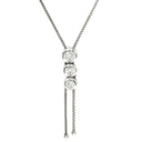 タサキ TASAKI トリロジー ホワイトゴールド K18WG ダイヤモンド ネックレス TASAKI ダイヤ 0.56ct 3石 3粒 Au K18 750WG