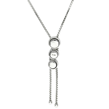 タサキ TASAKI トリロジー ホワイトゴールド K18WG ダイヤモンド ネックレス TASAKI ダイヤ 0.56ct 3石 3粒 Au K18 750WG