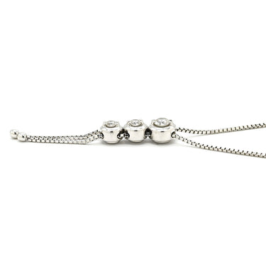 タサキ TASAKI トリロジー ホワイトゴールド K18WG ダイヤモンド ネックレス TASAKI ダイヤ 0.56ct 3石 3粒 Au K18 750WG