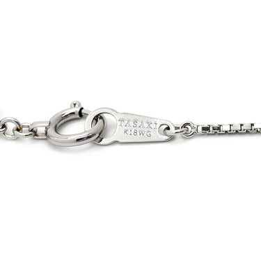 タサキ TASAKI トリロジー ホワイトゴールド K18WG ダイヤモンド ネックレス TASAKI ダイヤ 0.56ct 3石 3粒 Au K18 750WG