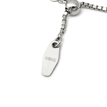 タサキ TASAKI トリロジー ホワイトゴールド K18WG ダイヤモンド ネックレス TASAKI ダイヤ 0.56ct 3石 3粒 Au K18 750WG