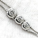 タサキ TASAKI トリロジー ホワイトゴールド K18WG ダイヤモンド ネックレス TASAKI ダイヤ 0.56ct 3石 3粒 Au K18 750WG
