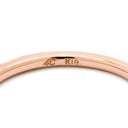 4℃ 4℃ ダイヤモンド ピンクゴールド K18PG ダイヤモンド リング 指輪 ヨンドシー Au750 18K ハーフエタニティ スキニーリング 8号