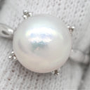 ミキモト MIKIMOTO パール 9.5mm プラチナシルバー Pt900 パール リング 指輪 MIKIMOTO プラチナ 真珠 1粒 1石 11号