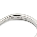ニワカ NIWAKA 立爪 ダイヤリング プラチナシルバー Pt950 ダイヤモンド リング 指輪 俄 1粒 1石 ウエーブ 5号