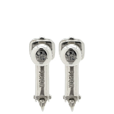 ノンブランド NON BRAND エメラルド ダイヤモンド グリーン×プラチナシルバー×ホワイトゴールド Pt900 K14WG エメラルド ダイヤモンド イヤリング Pt900 プラチナ K14WG Au585 コンビ 両耳用 ネジバネ式