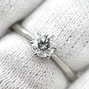 タサキ TASAKI ソリティア ダイヤモンド プラチナシルバー Pt900 ダイヤモンド リング 指輪 TASAKI プラチナ Pt900 1石 1粒 6本立爪 エンゲージ ブライダル 9号
