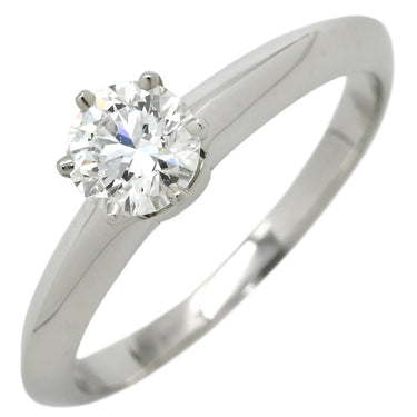 ティファニー Tiffany & Co ソリティア ダイヤリング プラチナシルバー Pt950 ダイヤモンド リング 指輪 T＆Co. 一粒 1P 立爪 0.46ct プラチナ950 11号