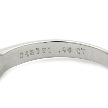 ティファニー Tiffany & Co ソリティア ダイヤリング プラチナシルバー Pt950 ダイヤモンド リング 指輪 T＆Co. 一粒 1P 立爪 0.46ct プラチナ950 11号