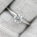 ティファニー Tiffany & Co ソリティア ダイヤリング プラチナシルバー Pt950 ダイヤモンド リング 指輪 T＆Co. 一粒 1P 立爪 0.46ct プラチナ950 11号