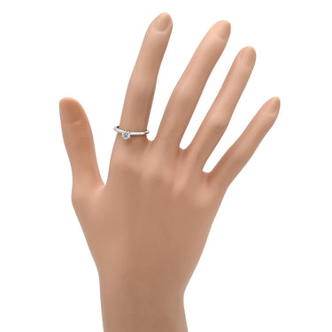 ティファニー Tiffany & Co ソリティア ダイヤリング プラチナシルバー Pt950 ダイヤモンド リング 指輪 T＆Co. 一粒 1P 立爪 VS1 0.32ct プラチナ950 11.5号