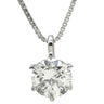 ノンブランド NON BRAND ダイヤモンド 1.823ct ペンダント プラチナシルバー Pt900 ダイヤモンド PT850(チェーン) ネックレス 1粒 1石 大粒 ラウンドブリリアントカット