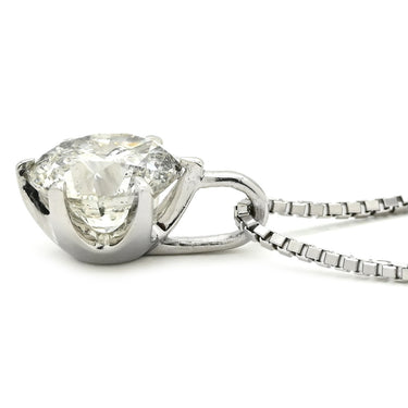 ノンブランド NON BRAND ダイヤモンド 1.823ct ペンダント プラチナシルバー Pt900 ダイヤモンド PT850(チェーン) ネックレス 1粒 1石 大粒 ラウンドブリリアントカット