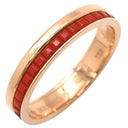 ブシュロン BOUCHERON キャトル レッド ハーフ JAL0026453 レッド×ピンクゴールド K18PG レッドセラミック #T53(JP13) リング 指輪 赤 Au750 18K PG 12.5号