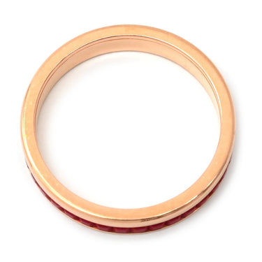 ブシュロン BOUCHERON キャトル レッド ハーフ JAL0026453 レッド×ピンクゴールド K18PG レッドセラミック #T53(JP13) リング 指輪 赤 Au750 18K PG 12.5号