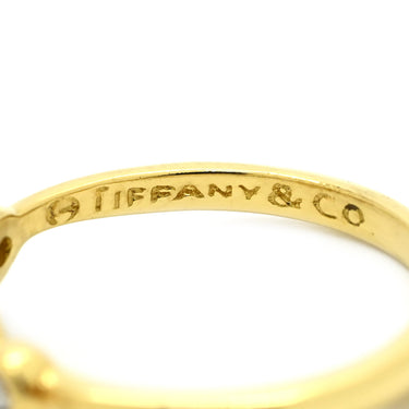 ティファニー Tiffany & Co フルハート ダイヤモンド イエローゴールド K18YG ダイヤモンド リング 指輪 T＆Co. Au750 18K エルサ ペレッティ 2P 2石 2粒 10号