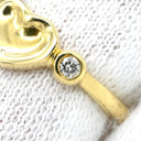 ティファニー Tiffany & Co フルハート ダイヤモンド イエローゴールド K18YG ダイヤモンド リング 指輪 T＆Co. Au750 18K エルサ ペレッティ 2P 2石 2粒 10号