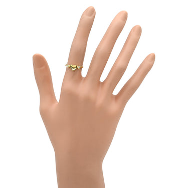 ティファニー Tiffany & Co フルハート ダイヤモンド イエローゴールド K18YG ダイヤモンド リング 指輪 T＆Co. Au750 18K エルサ ペレッティ 2P 2石 2粒 10号