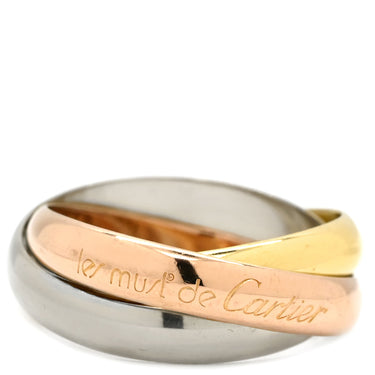 カルティエ Cartier トリニティクラシック ホワイトゴールド×イエローゴールド×ピンクゴールド K18WG K18YG K18PG #53(JP13) リング 指輪 3連 3カラー 3ゴールド18K 750 13号
