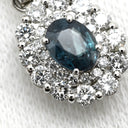 ノンブランド NON BRAND アレキサンドライト 0.555ct ダイヤモンド ブルー×プラチナシルバー Pt950 アレキサンドライト ダイヤモンド ペンダントトップ 青 オーバルミックスカット ネックレストップ