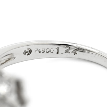 タサキ TASAKI アレキサンドライト ダイヤモンドリング ブルー×プラチナシルバー Pt900 ダイヤモンド アレキサンドライト リング 指輪 青 Pt900 フラワーモチーフ 11号