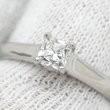 ティファニー Tiffany & Co ルシダ ダイヤモンドリング 5970744 プラチナシルバー Pt950 ダイヤモンド リング 指輪 T＆Co. 1石 1粒 スクエア 10号