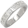 ブルガリ BVLGARI ブルガリブルガリ ダブルロゴ ホワイトゴールド K18WG ダイヤモンド リング 指輪 18K 750AU 1Pダイヤモンド 12号