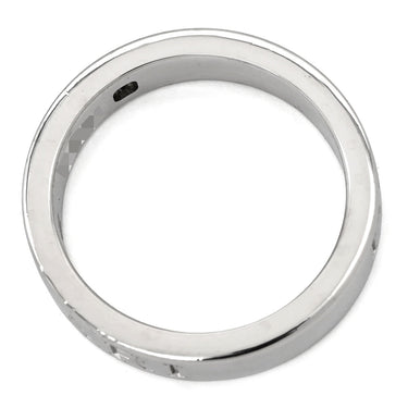 ブルガリ BVLGARI ブルガリブルガリ ダブルロゴ ホワイトゴールド K18WG ダイヤモンド リング 指輪 18K 750AU 1Pダイヤモンド 12号