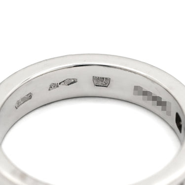 ブルガリ BVLGARI ブルガリブルガリ ダブルロゴ ホワイトゴールド K18WG ダイヤモンド リング 指輪 18K 750AU 1Pダイヤモンド 12号