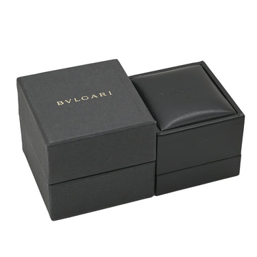ブルガリ BVLGARI ブルガリブルガリ ダブルロゴ ホワイトゴールド K18WG ダイヤモンド リング 指輪 18K 750AU 1Pダイヤモンド 12号