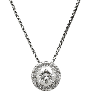 フォーエバーマーク FOREVERMARK ダイヤ ペンダント プラチナシルバー Pt900 ダイヤモンド Pt850(チェーン) ネックレス プラチナ