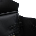 エルメス HERMES バーキン 25 ブラック ヴォースイフト ハンドバッグ ゴールド金具 黒
