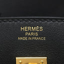 エルメス HERMES バーキン 25 ブラック ヴォースイフト ハンドバッグ ゴールド金具 黒