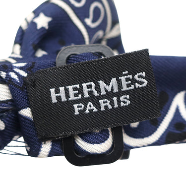 エルメス HERMES ヌーパピヨン 2本セット レッド ネイビー シルク ネクタイ 蝶ネクタイ ボウネクタイ 【風の民・花咲く織物】