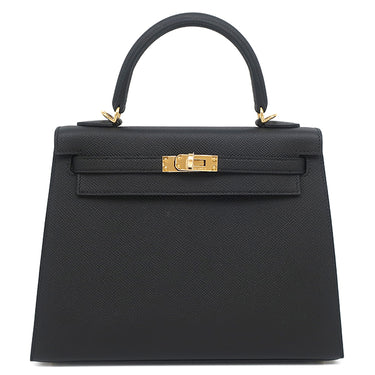 エルメス HERMES ケリー25 外縫い ブラック ヴォーエプソン 2WAYバッグ ゴールド金具 新品 未使用 ショルダー 2026年製